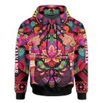 Aztec Flower Couple Maya Aztec Customized 3D All Over Printed Shirt - AM Style Design