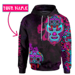 Aztec Tlaloc Mexican Wrestling Mask Neon Mexican Mural Art  Customized 3D All Over Printed Shirt - AM Style Design