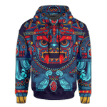 Aztec Tlaloc Sun God Aztec Mexican Mural Art Customized 3D All Over Printed Shirt - AM Style Design