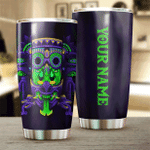 Aztec Psychedelic Tlaloc Mural Art Customized 3D All Over Printed Tumbler - AM Style Design