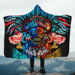 Mictlancihuatl Queen of Mictlan Mural Art Customized 3D All Over Printed Hooded Blanket - AM Style Design