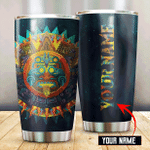 Aztec Luna y Sol Mural Art Customized 3D All Over Printed Tumbler - AM Style Design