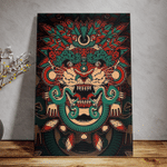 The Aztec Sacred Jaguar Maya Aztec Calendar 3D All Over Printed Canvas - AM Style Design