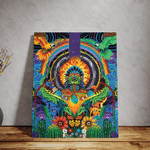 Psychedelic Aztec Xochipilli 3D All Over Printed Canvas - AM Style Design