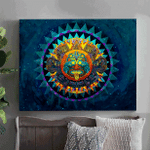 Aztec Luna y Sol Mural Art 3D All Over Printed Canvas - AM Style Design
