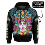Aztec Quetzalcoatl Calavera Collage Art Customized 3D All Over Printed Shirt - AM Style Design