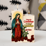 Aztec Mexican Virgen De Guadalupe Customized Candle Holder - AM Style Design