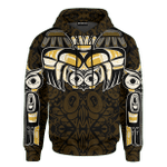 Native American Zodiac Signs Haida Owl Pacific Northwest Art Customized 3D All Over Printed Shirt - AM Style Design