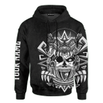 Aztec Sun Stone Jaguar Collage Art Customized 3D All Over Printed Hoodie - AM Style Design