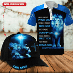 Every Moment Thank God The Lion Love Jesus Customized 3D All Over Printed Polo & Baseball Cap - AM Style Design