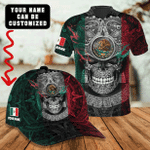 Ancient Skull Mexican Aztec Tattoo Customized 3D All Over Printed Polo & Baseball Cap - AM Style Design