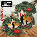 Canada Veteran Lest We Forget Customize 3D All Over Printed Polo & Baseball Cap - AM Style Design