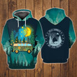Premium Unique Hippie Car Camping Hoodie Ultra Soft and Warm HT310326DS