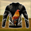 Premium Unique Rooster Hoodie Ultra Soft and Warm NHT060528DS