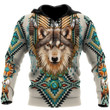 Native Spirit Wolf Unisex TCCL19113124 Hoodie Ultra Soft and Warm