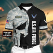 Personalized Premium Veteran U.S Air Force 3D Polo All Over Printed NDT260505MT