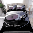 Premium Unique Vinyl Record Customized Name Bedding Set Ultra Soft and Warm VXK210502DS