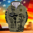 Premium American Veteran U.S Army Zip Hoodie PVC161001