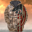 Premium Unique American Veteran Zip Hoodie Ultra Soft And Warm KV270409DS