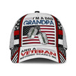 Premium I Am A Dad Grandpa US Veteran Cap 3D | Ziror