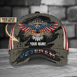 Personalized American Veteran Eagle Pride Customized Vintage Cap 3D | Ziror