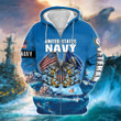 Premium U.S. Navy Veteran Zip Hoodie PVC120102