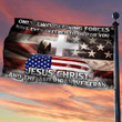 Veteran Grommet Flag Jesus Christ And The American Veteran PVC260510