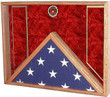 Premium Military Veteran Soldier Flag and Medal Display Case PVC090406