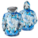 Native White Wolf TCCL20112794 Hoodie Ultra Soft and Warm