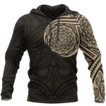 Polynesian Native Golden Flowers Tattoo Style TCCL20113540 Hoodie Ultra Soft and Warm