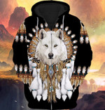 Premium Unique Native Wolf Hoodie Ultra Soft and Warm LTANT250303DS
