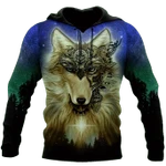Native Wolf Mandala Pattern Unisex Deluxe TCCL2011991 Hoodie Ultra Soft and Warm