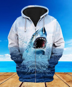 Premium Unique Shark Lover Zip Hoodie Ultra Soft and Warm LTAVT230306DS