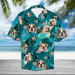 Super Comfy Bulldog Unisex Tropical Hawaiian Shirt LTAKV060303DS