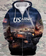 Premium Unique US Army Veteran Hoodie Ultra Soft and Warm LTADD171210DS