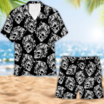 Unique Skull Design Hawaii Shirt 3D All Over Printed VXK090701XX