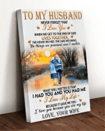 To My Husband Premium Canvas LTA140604DS