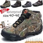 2021 Men High Top Hiking Shoes  Durable Waterproof  Anti-Slip Outdoor Climbing Trekking shoe Military Tactical Low Boot