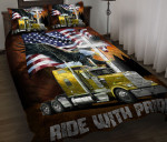 Premium Unique Truck Quilt Bedding Set Ultra Soft DDD150603MT