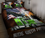 Premium Unique Truck Quilt Bedding Set Ultra Soft DDD150603MT