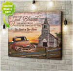 Wedding Anniversary Gifts God Blessed The Broken Road Beautiful Church Canvas Premium Edition VXK130707DS