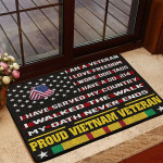 Premium I Am a VietNam Veteran Set Flag PVC231001