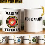 Personalized Premium Multiple US Military Services Veteran Mug NVT271001