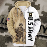 Premium U.S Army Veteran Zip Hoodie PVC261003