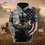 Personalized Name U.S Army Veteran Hoodie And Zip Hoodie NVT211001