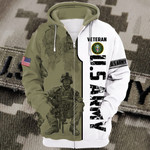 Premium U.S Army Veteran Zip Hoodie PVC261003