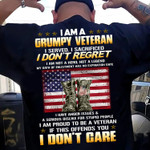Unique I Am A Grumpy Veteran T-Shirt NVT201001