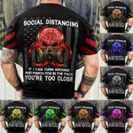 Premium Unique Skull T Shirt Social Distancing PVC100905
