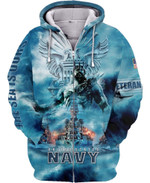 Unique The Sea Is Ours Zip Hoodie PVC231115