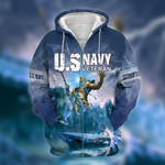 Premium U.S Navy Veteran Zip Hoodie PVC071202